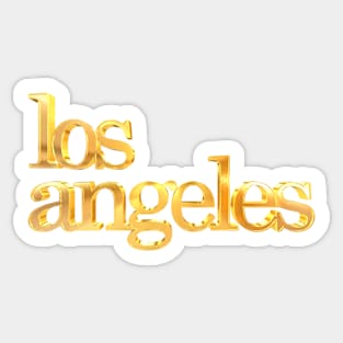 Los Angeles | Gold | Pop Art Sticker